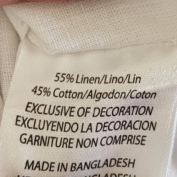 Tenth Ocean White Washable Linen Cotton Blend Shirt - Picture 6 of 6